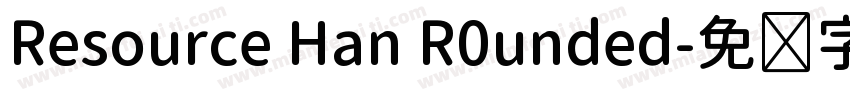 Resource Han R0unded字体转换